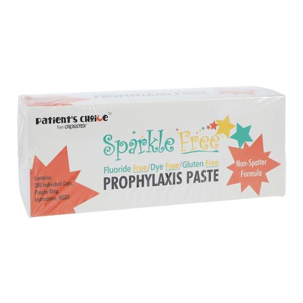Crosstex UPSFMS Sparkle Free Prophy Paste Unit Dose Cups Medium Grit Spearmint 200/Pk Crosstex UPSFMS Sparkle Free Prophy Paste Unit Dose Cups Medium Grit Spearmint 200/Pk